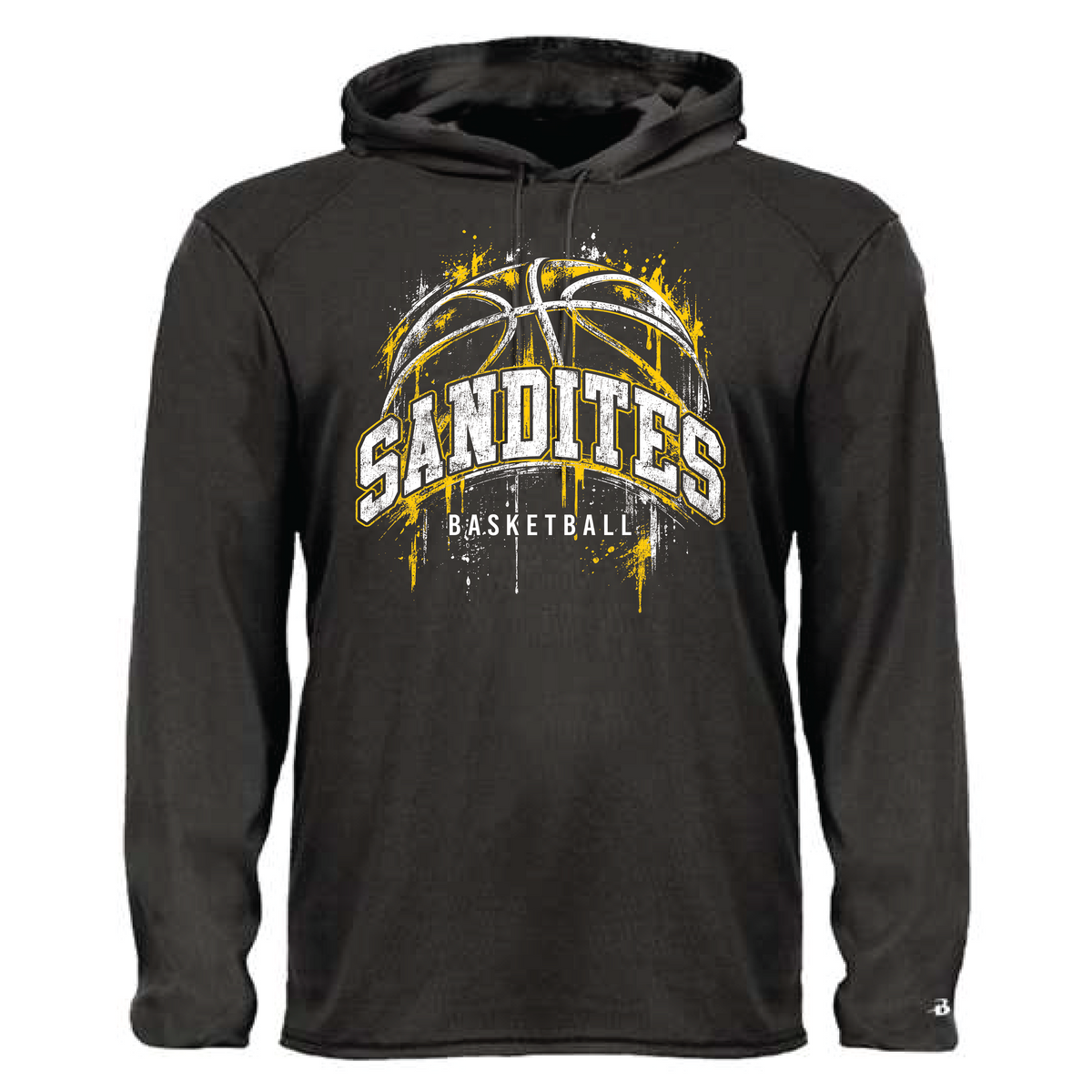 Sandites Basketball Long Sleeve Hooded Dri Fit