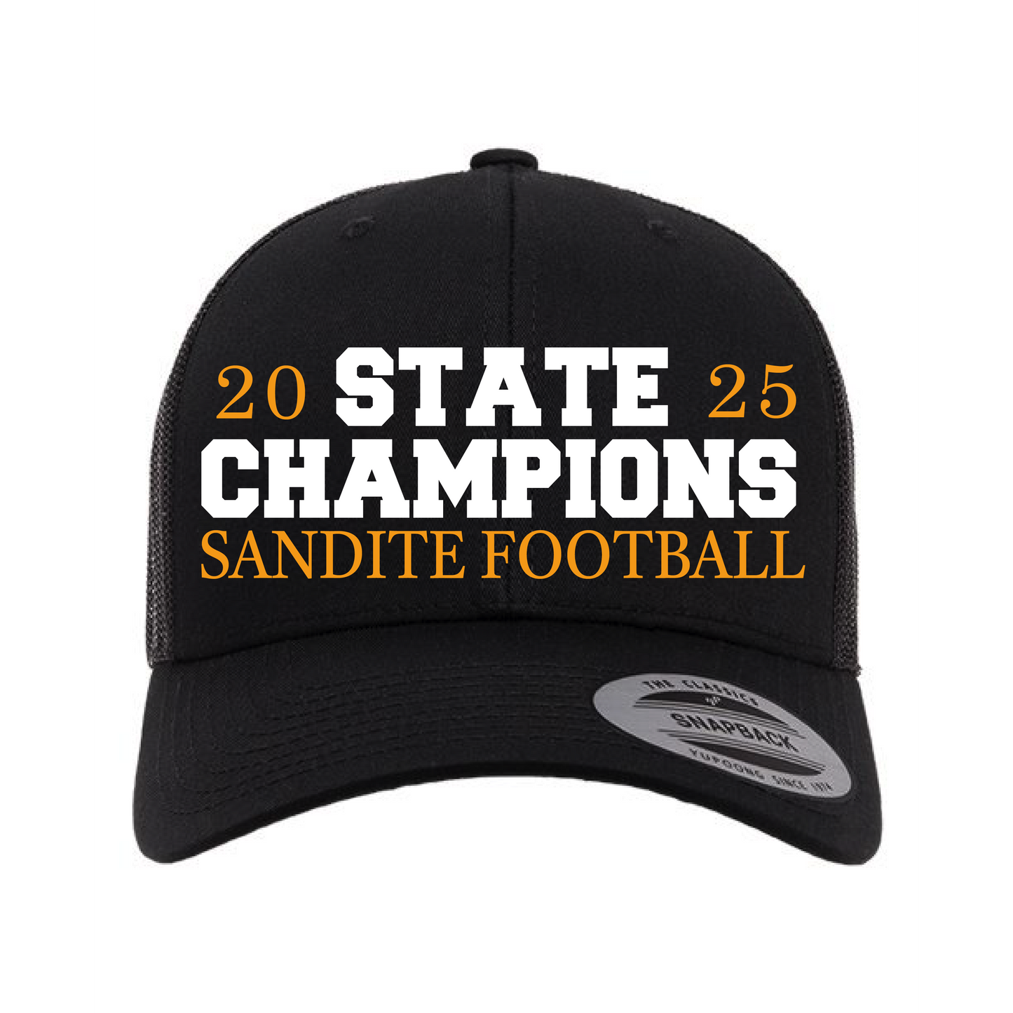 STATE CHAMPION EMBROIDERED SNAPBACK HAT