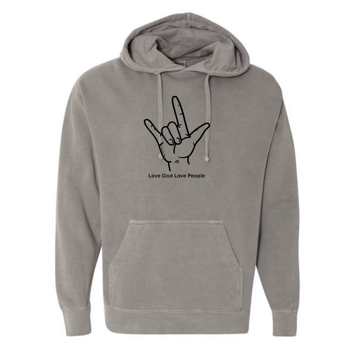 Comfort Colors Grey Hand Hoodie