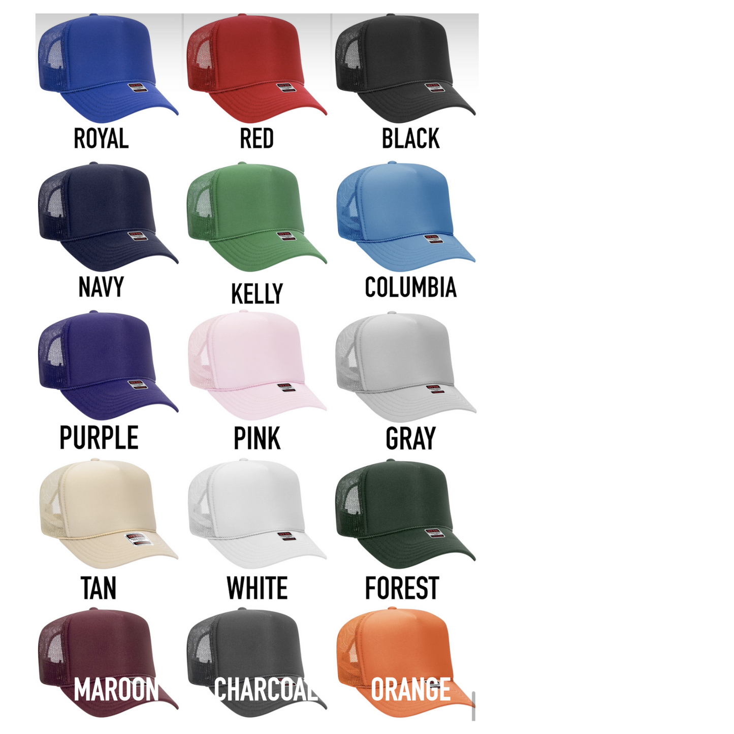 CUSTOM PUFF TRUCKER HAT