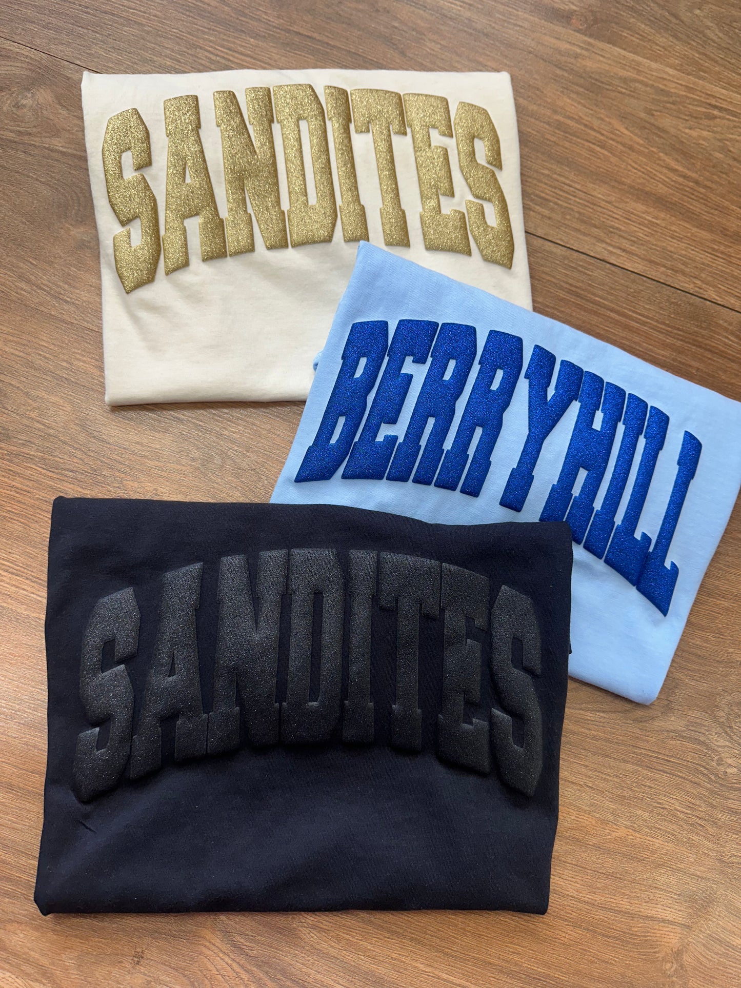 Custom GLITTER PUFF Tee Comfort Colors