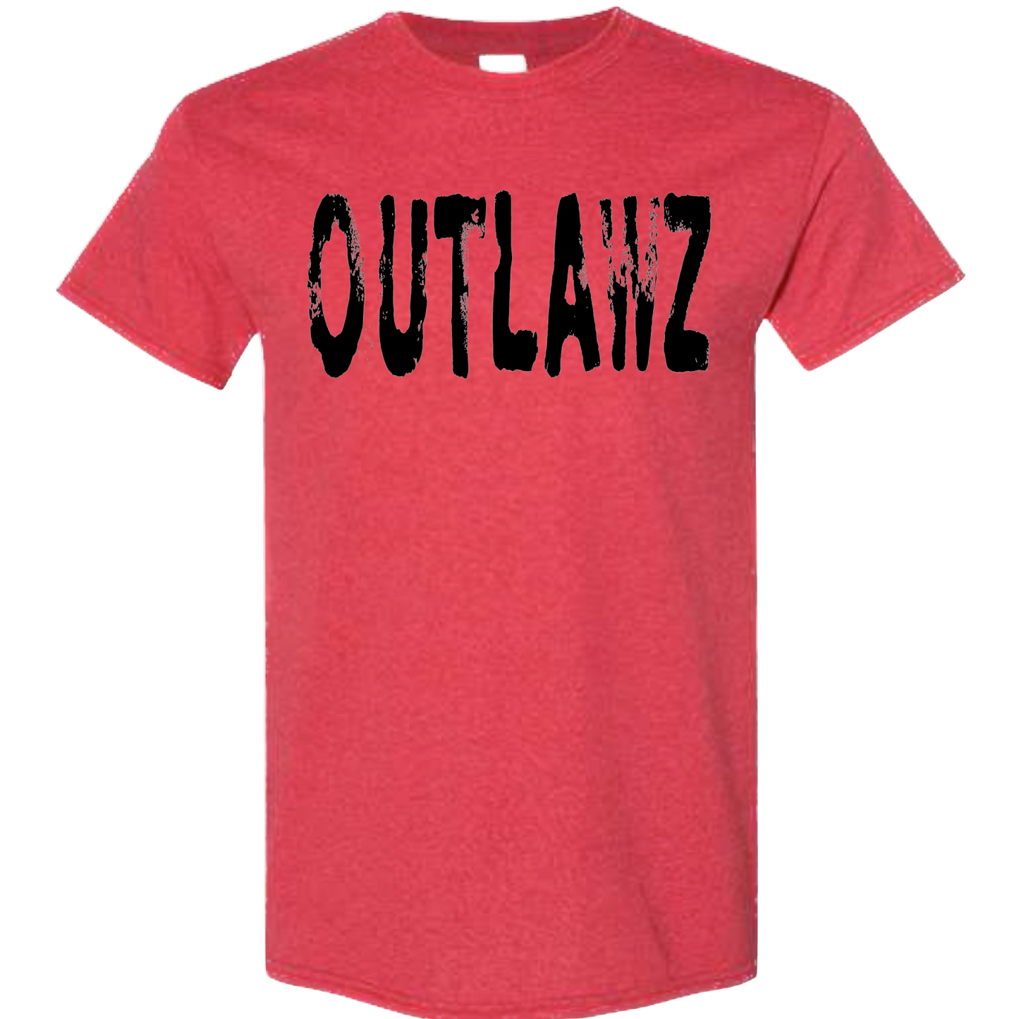 Outlawz red distressed tee