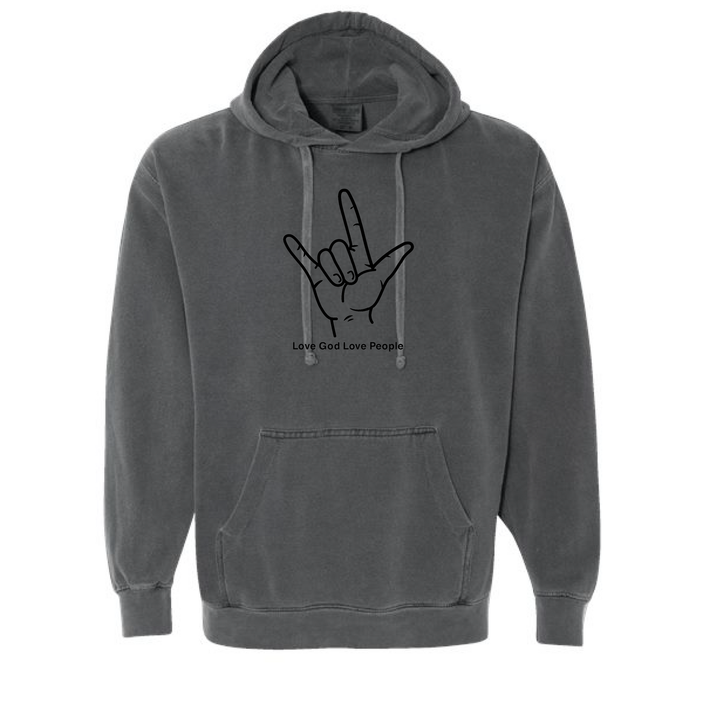 Comfort Colors Pepper Hand Hoodie