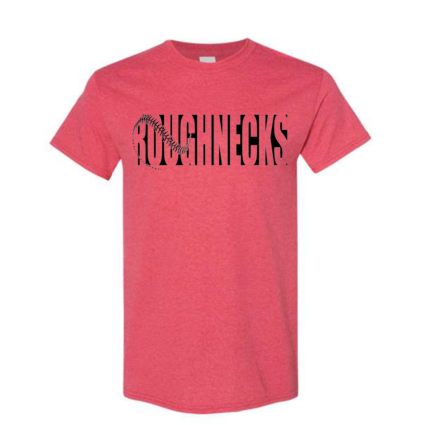 Heather Red Roughnecks laces tee