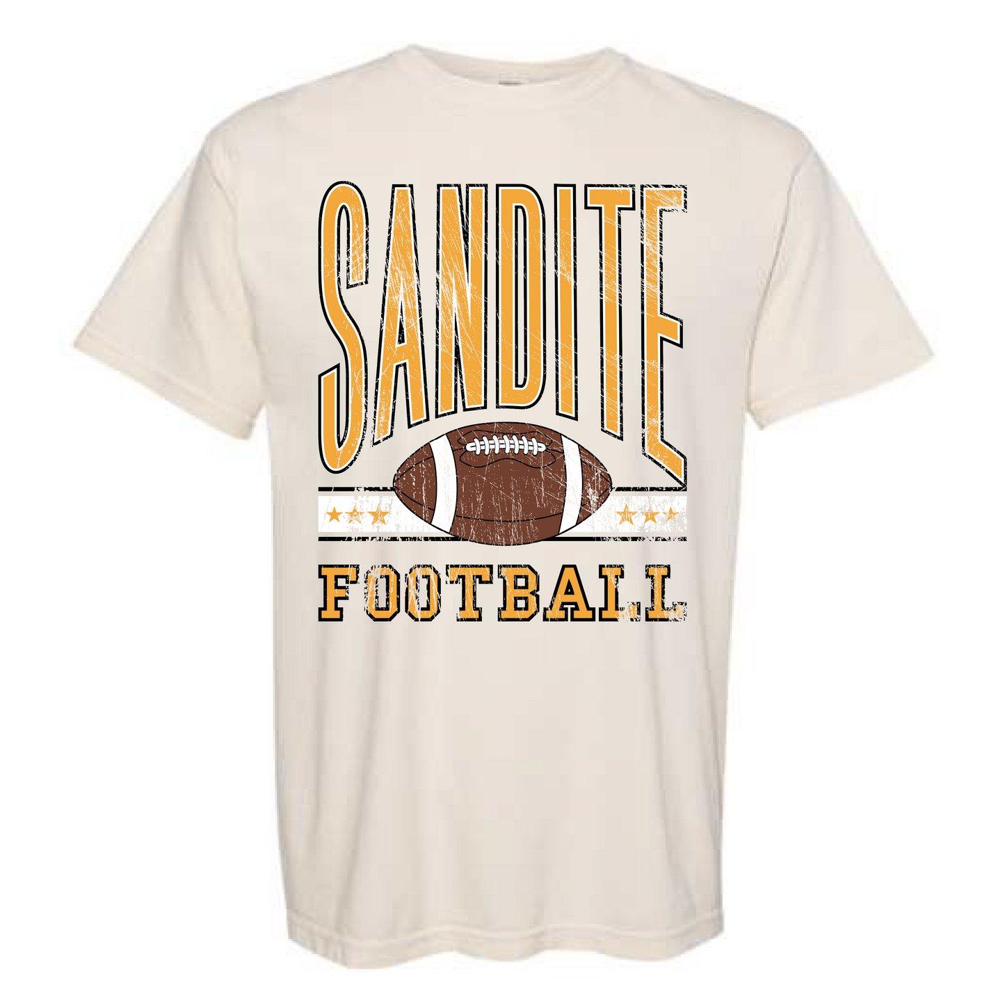 Sandite Football Ivory Tee