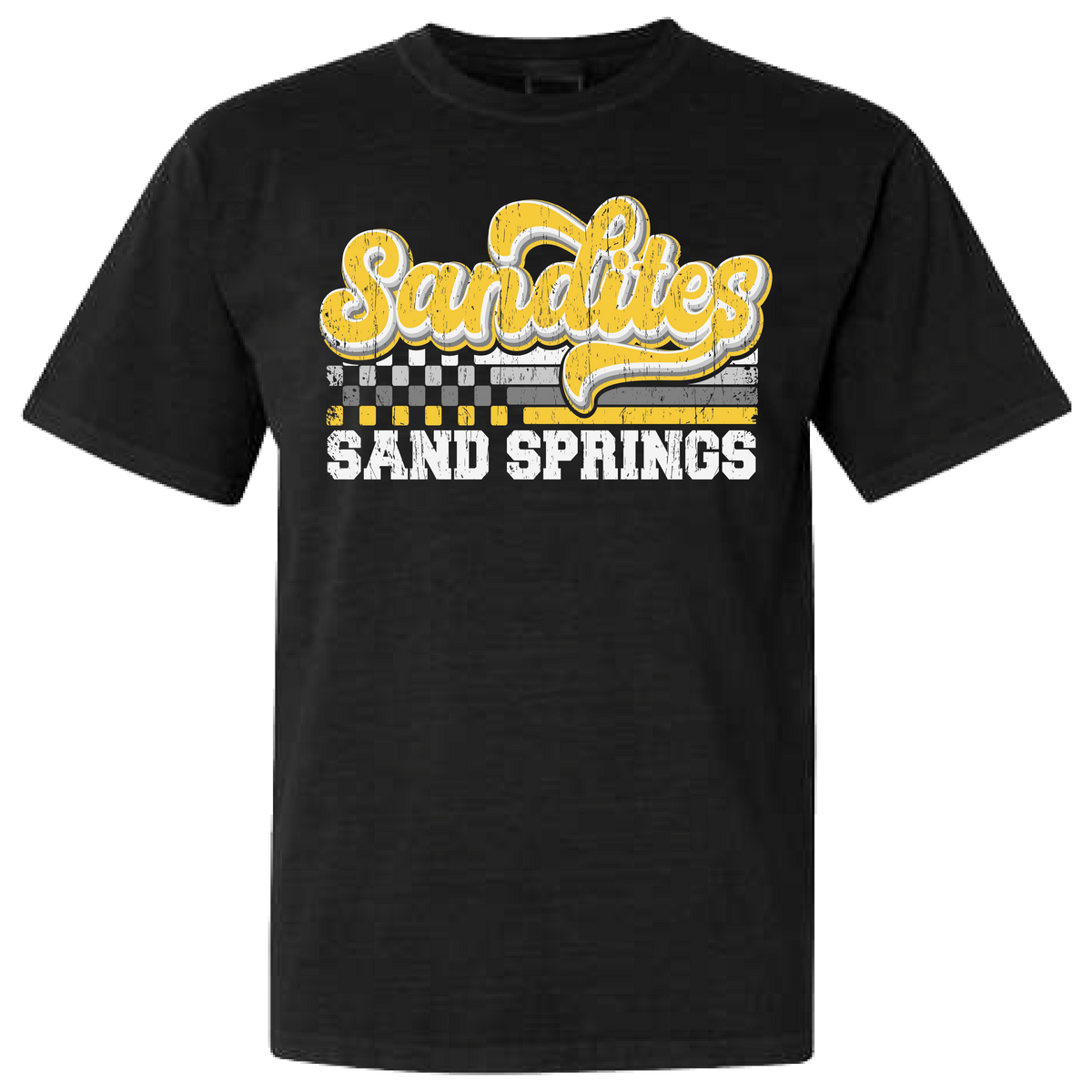 Sand Springs Sandites Distressed Tee