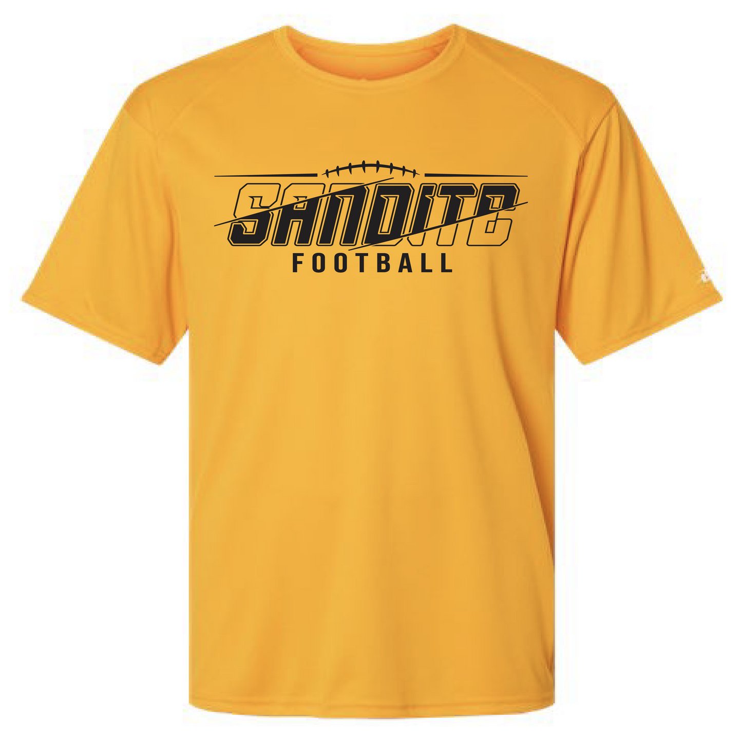 Sandite Football Gold Dri Fit Tee