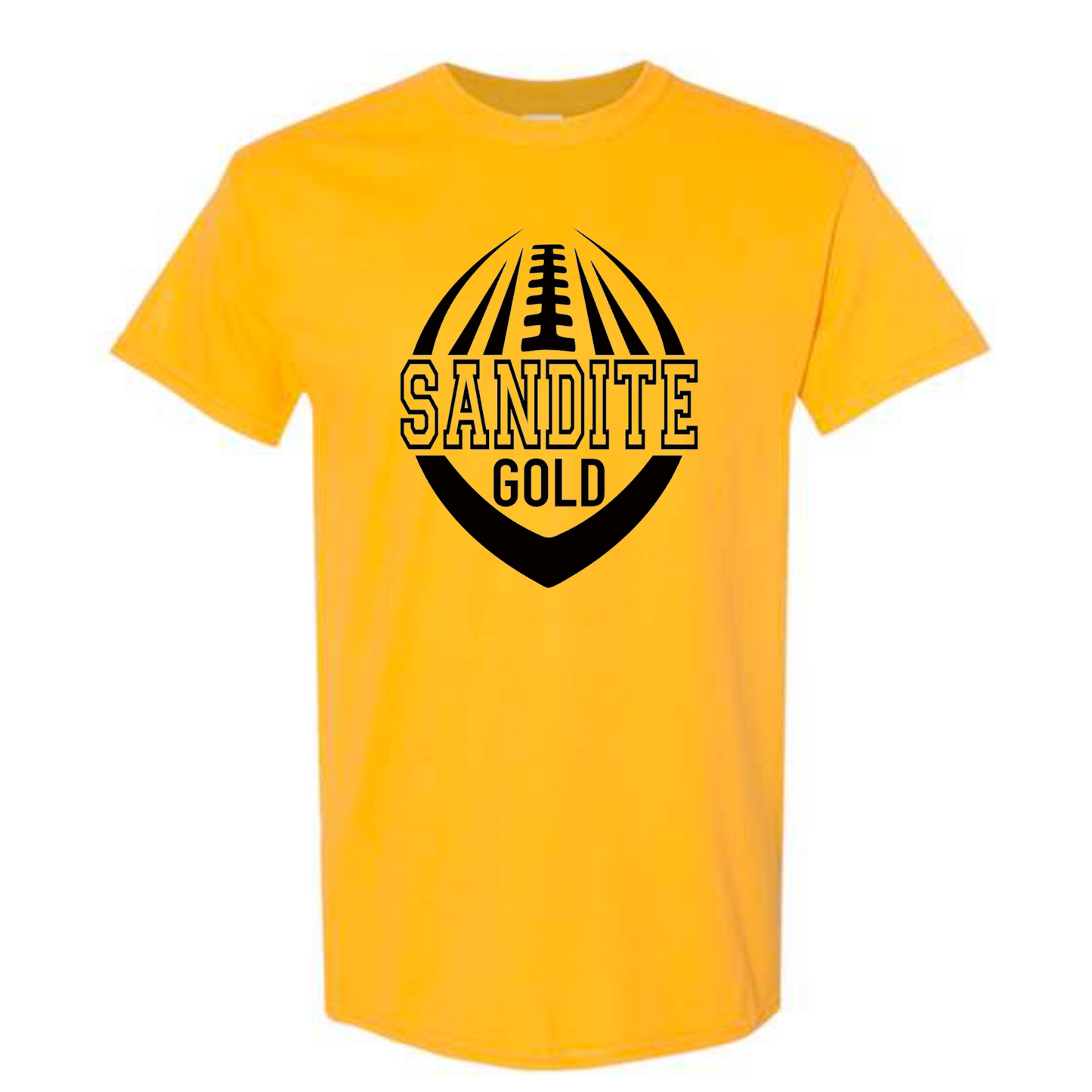 Sandite Gold Football Tee