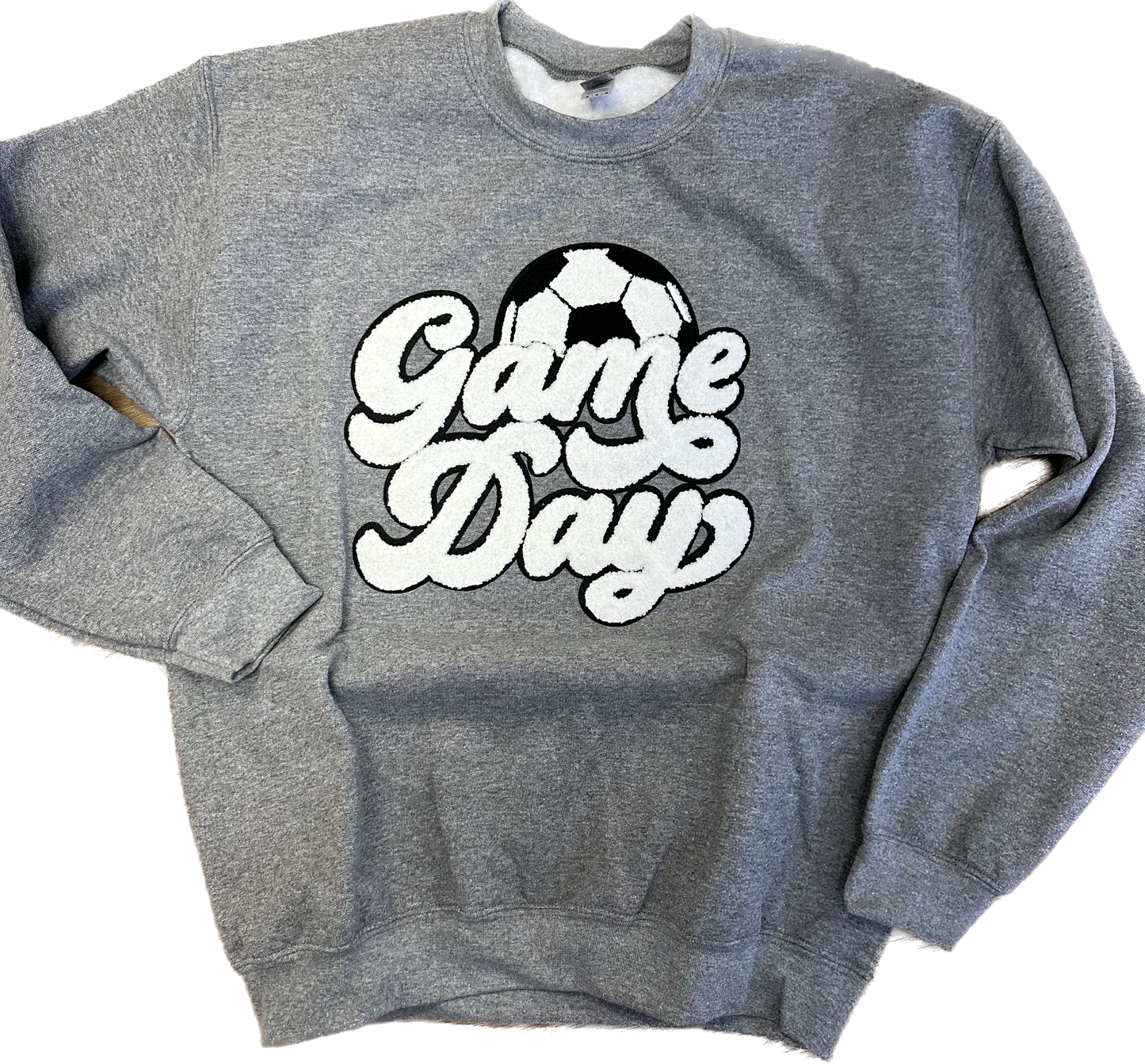 Soccer Game Day Chenille Sweatshirt
