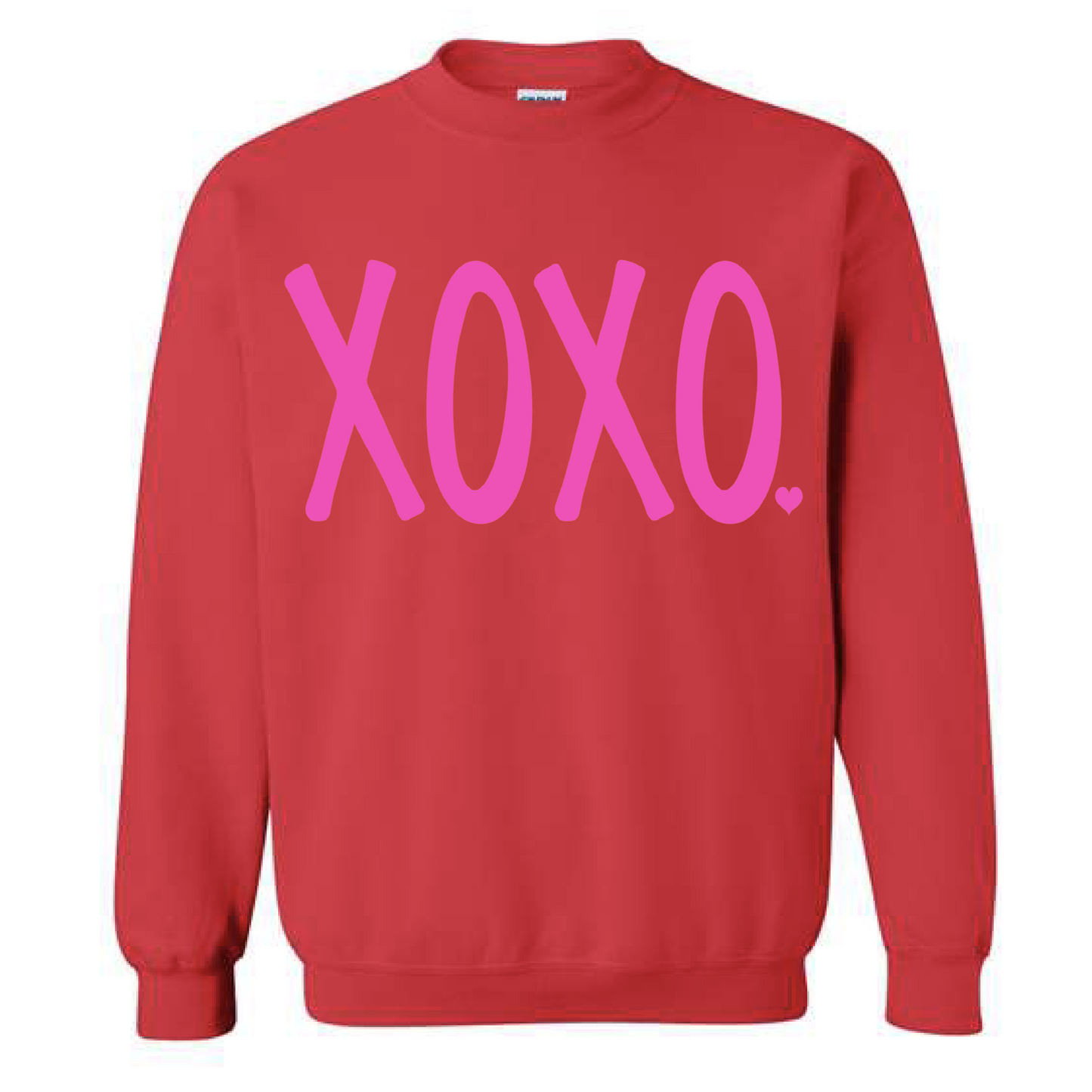 XOXO Red puff sweatshirt