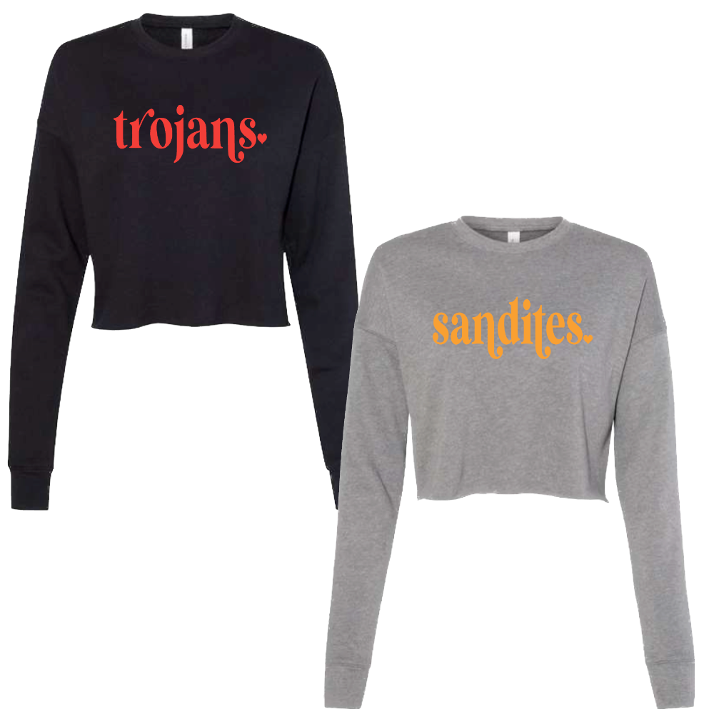 Bella + Canvas Women's Cropped Fleece Crew