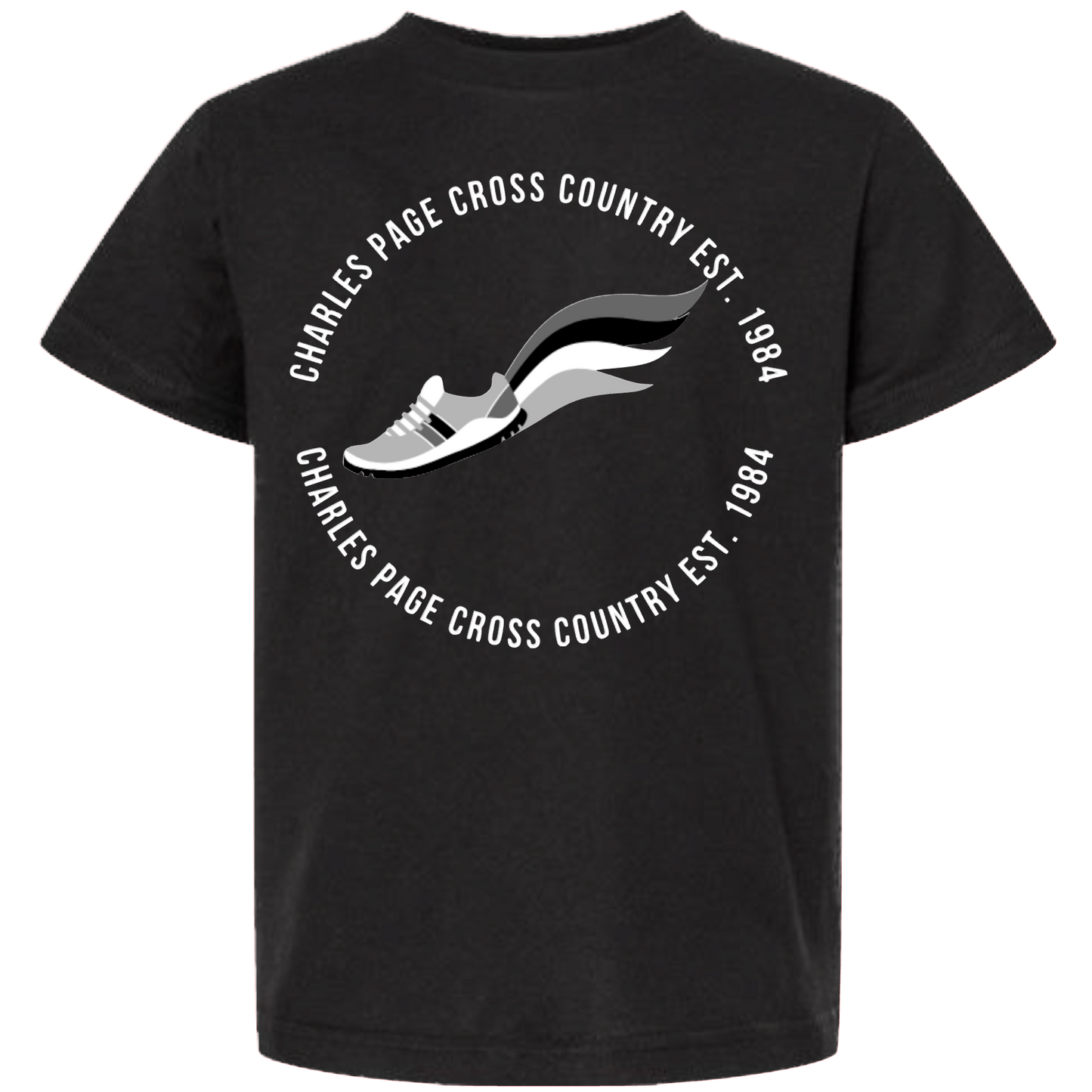 CPHS Cross Country Logo Black Tee