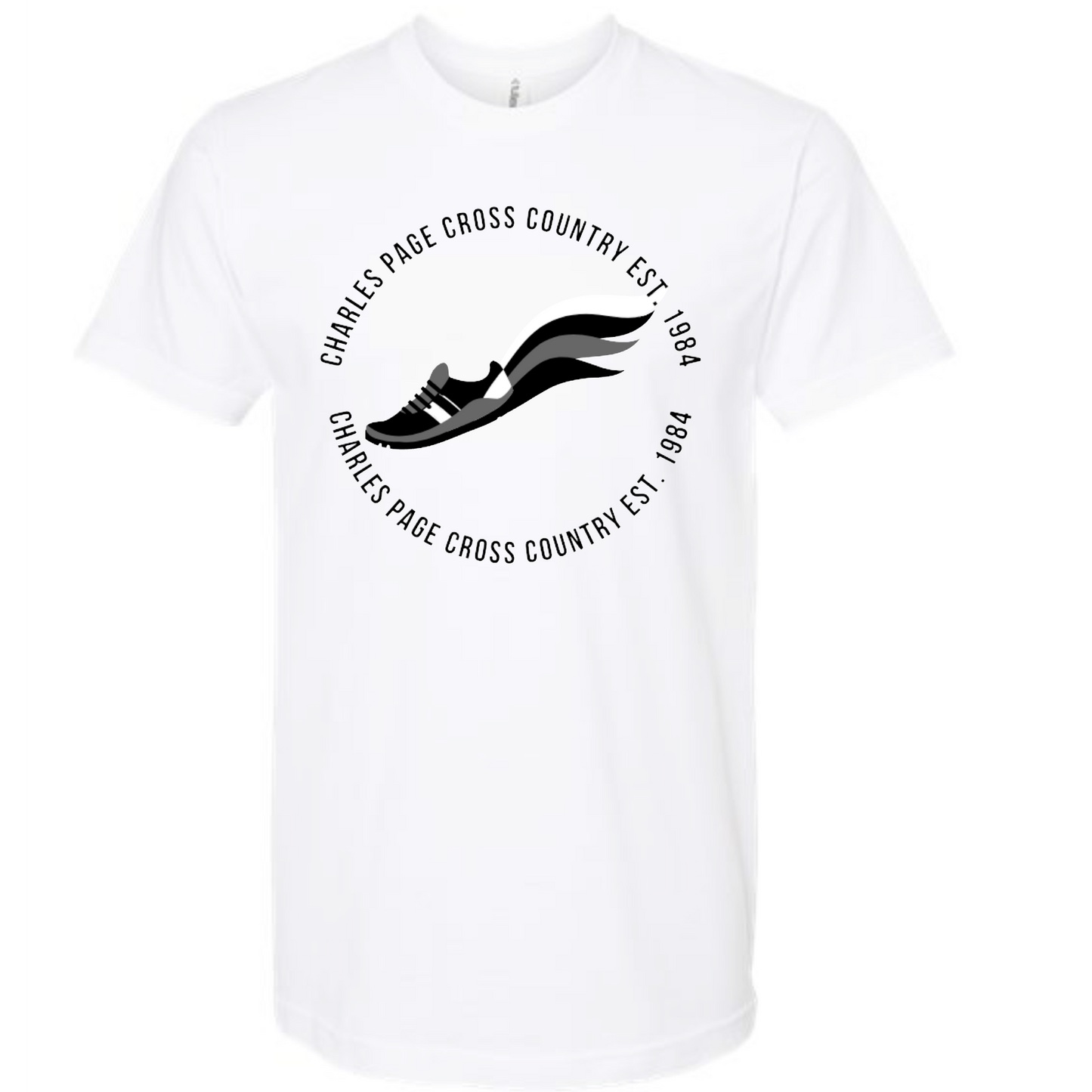 CPHS Cross Country Logo White Tee