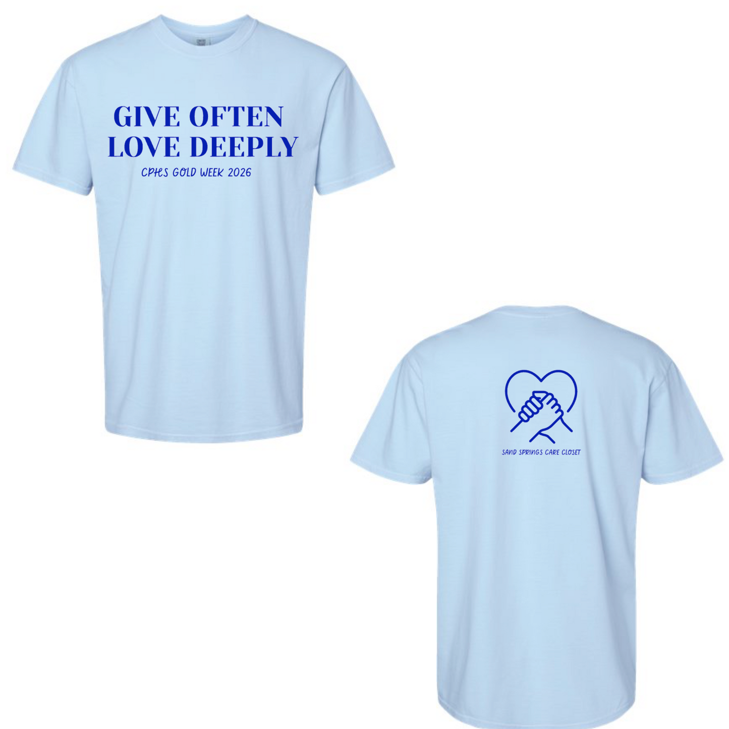 Gold Week Blue Comfort Colors Tee