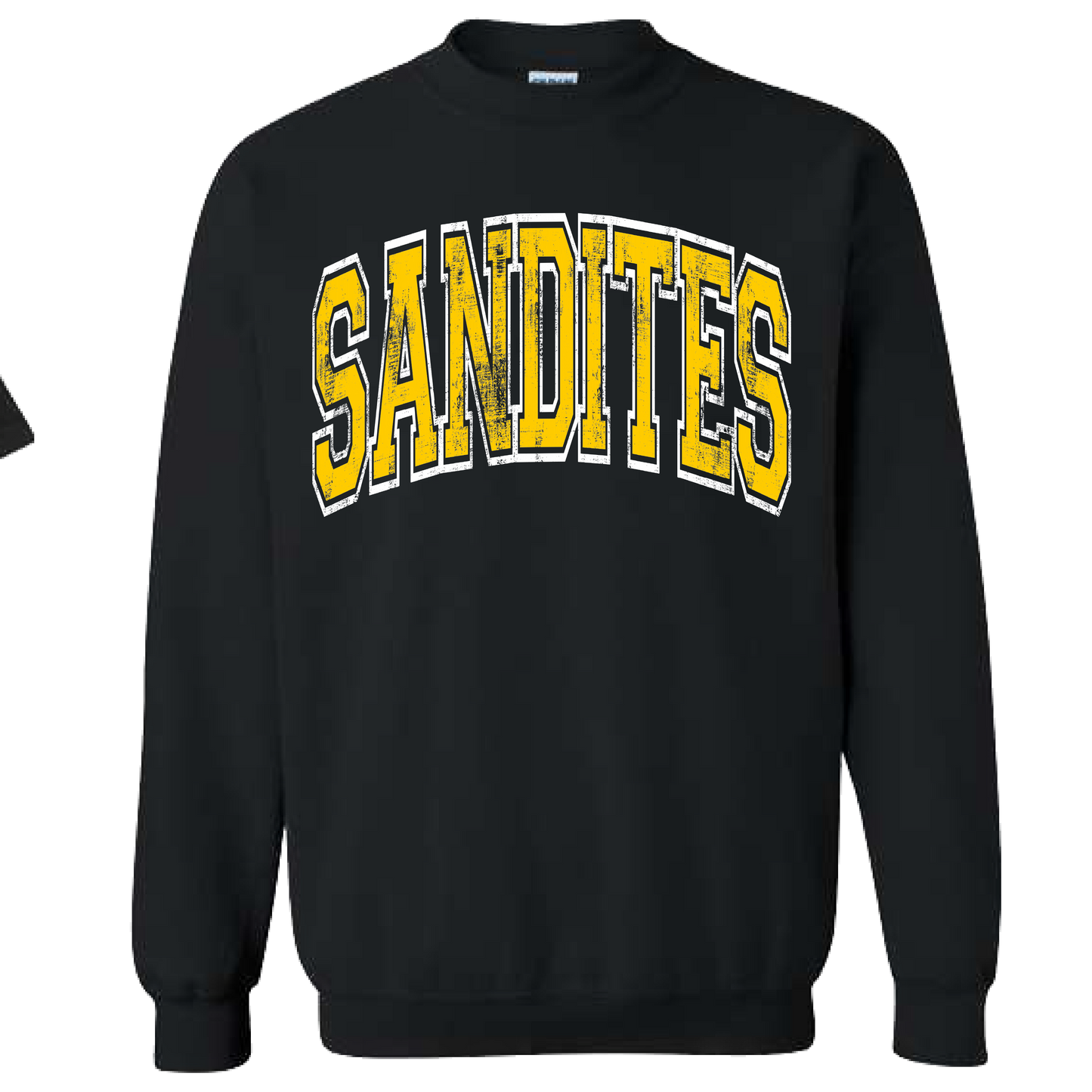 Sandites Grunge Letter Sweatshirt