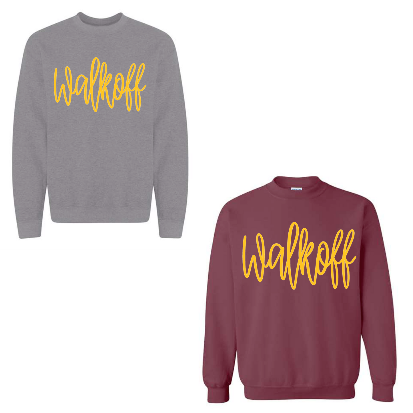 Walkoff cursive puff lettering