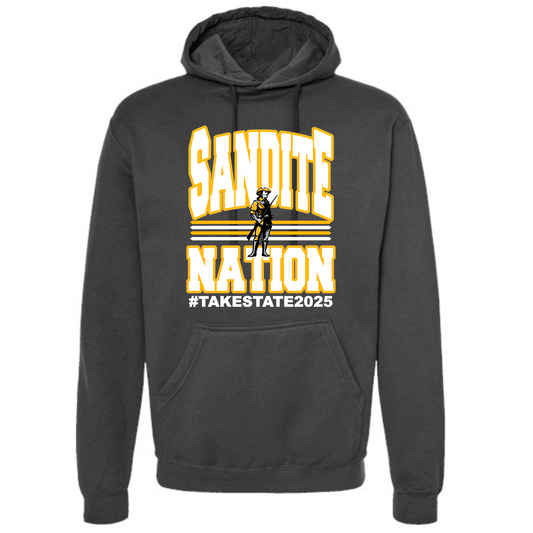 SANDITE NATION BLACK HOODIE