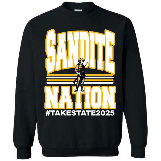 SANDITE NATION BLACK SWEATSHIRT