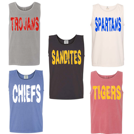 Custom distressed CC tank