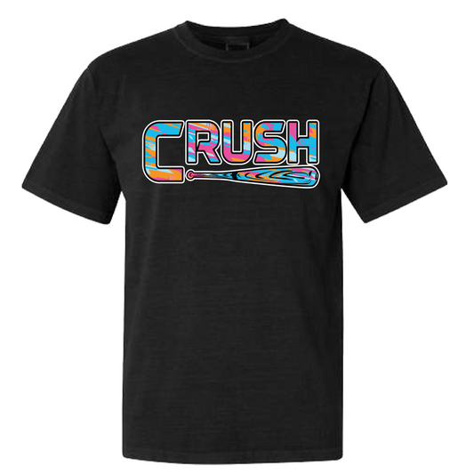 Crush Logo Tee on Black