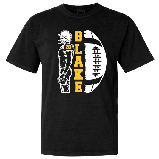 CUSTOM FOOTBALL PLAYER TEE