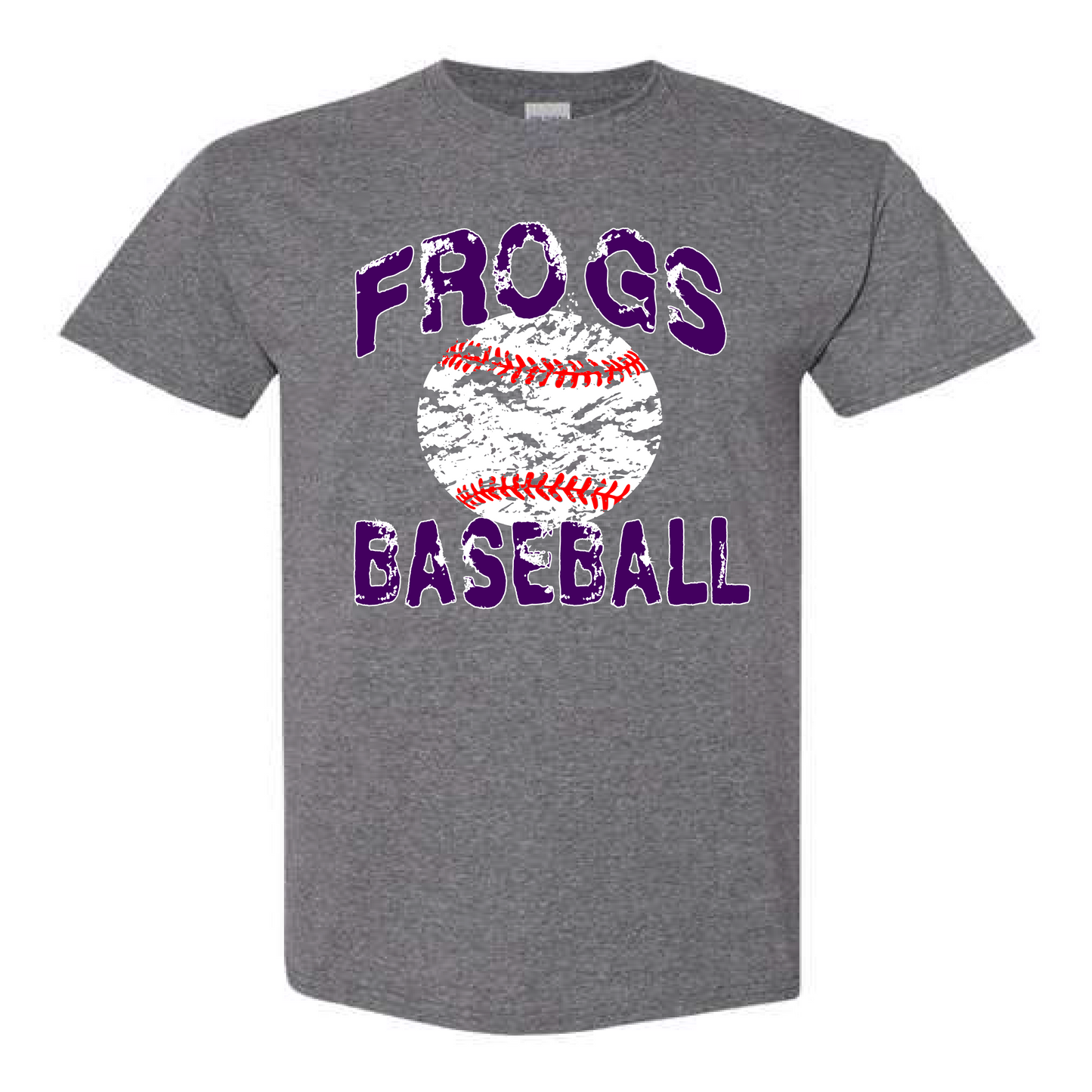 Frogs Baseball Distressed Tee