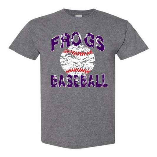 Frogs Baseball Distressed Tee