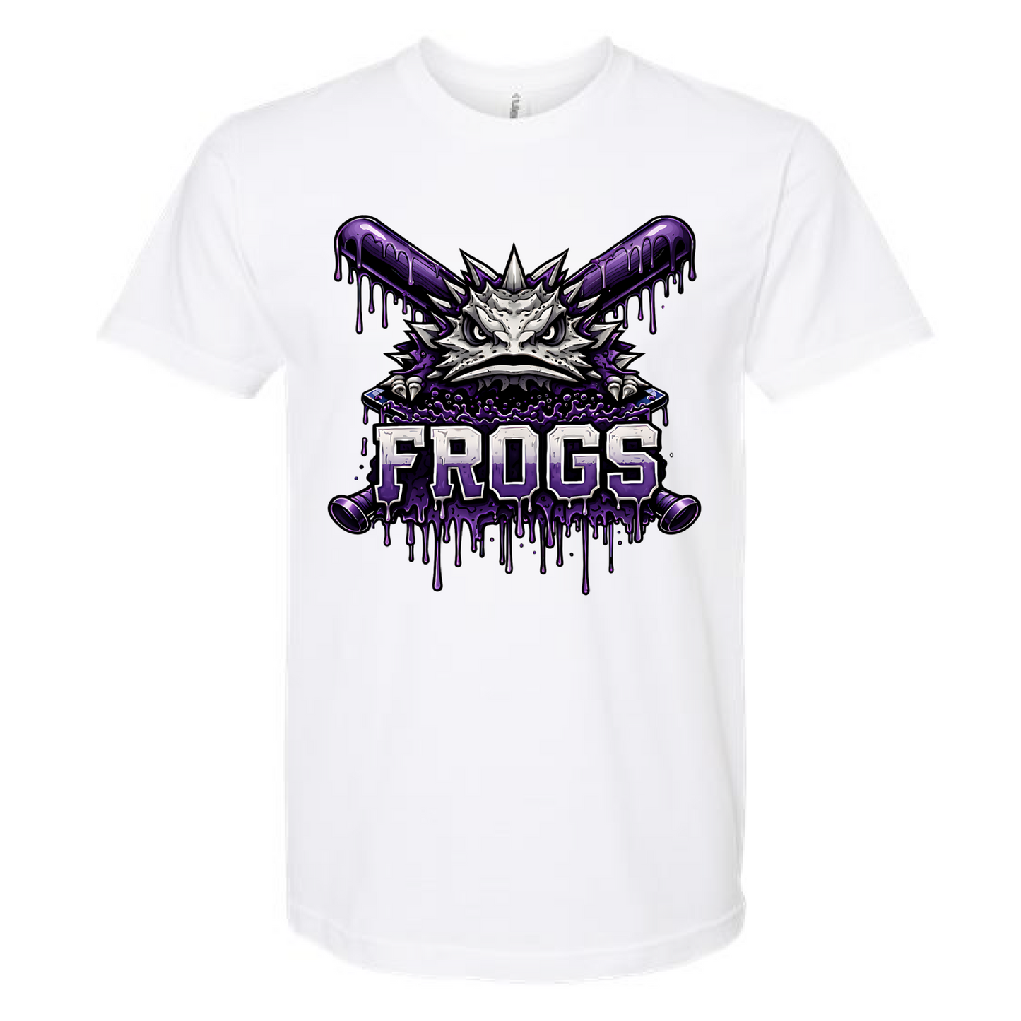 Frogs White Drip Tee