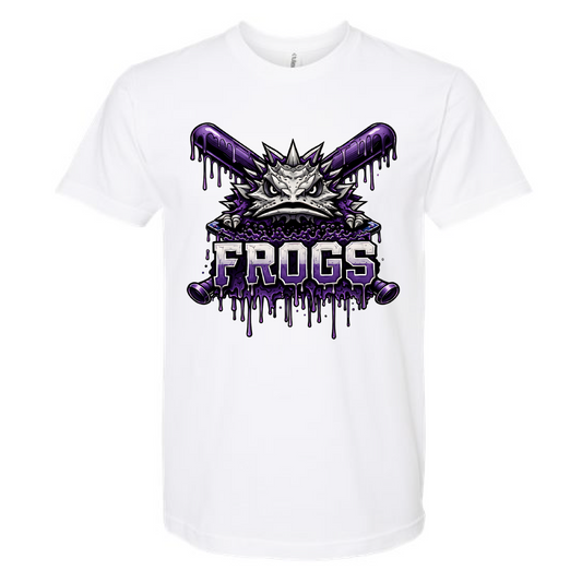 Frogs White Drip Tee