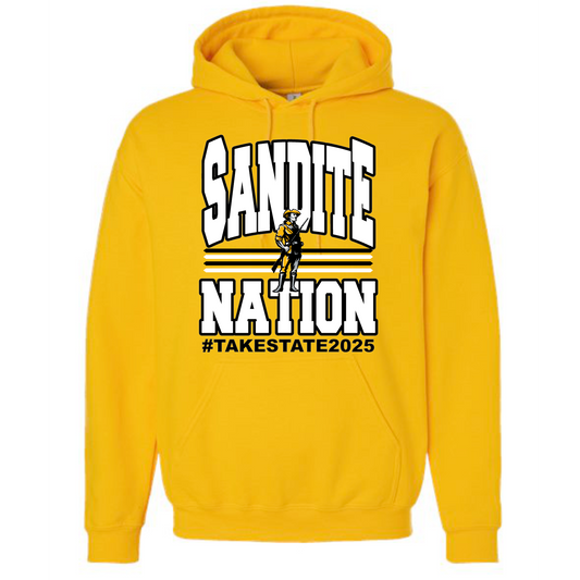 SANDITE NATION GOLD HOODIE