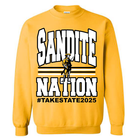 SANDITE NATION GOLD SWEATSHIRT