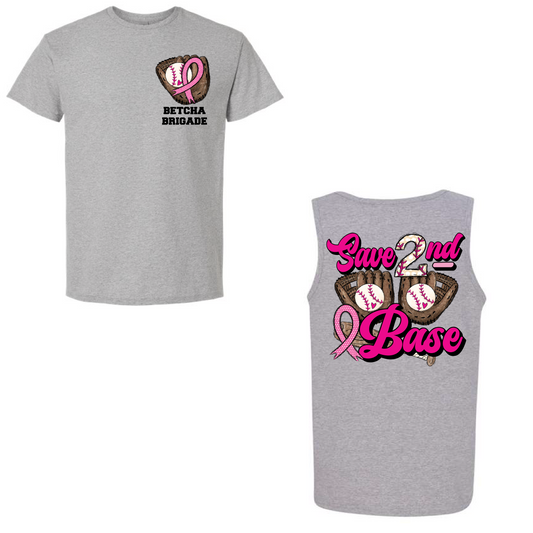 Betcha Brigade Save 2nd Base Tee/Tank