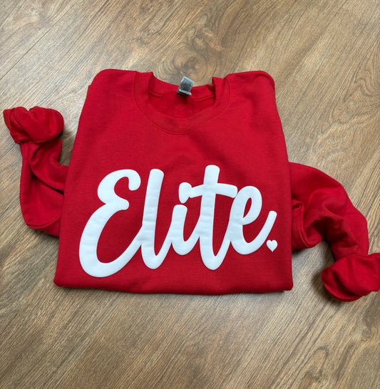 ELITE Red Puff Sweatshirt