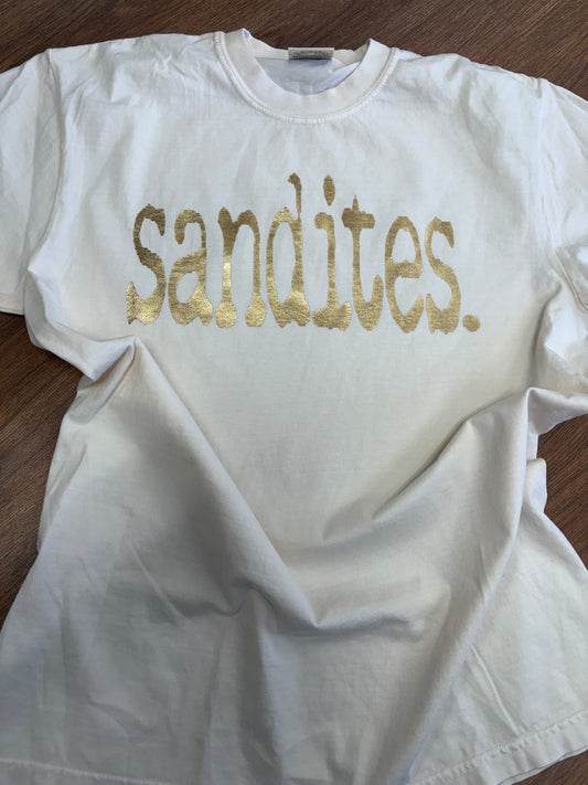 Custom Ivory GOLD FOIL Tee