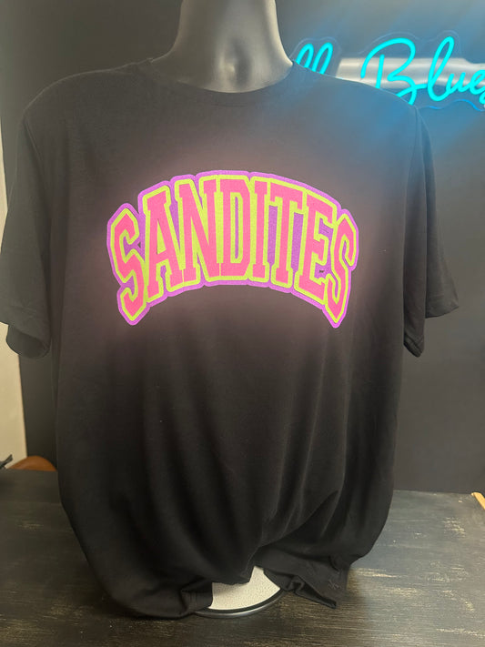 NEON sparkly spirit tee