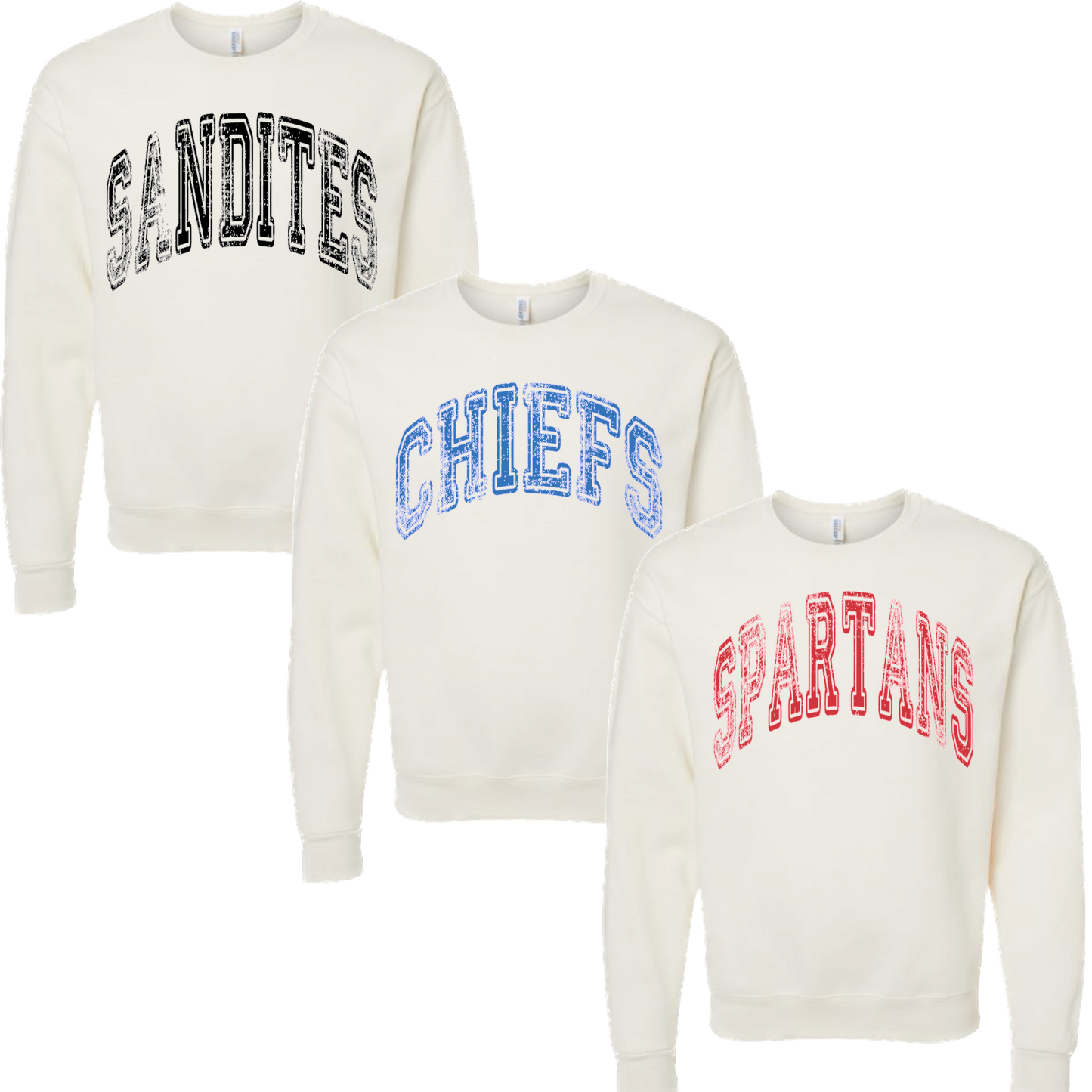 Custom Mascot Ivory Sweatshirt