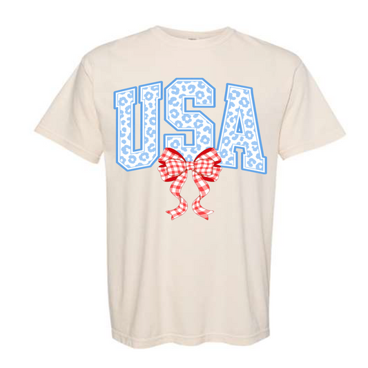 USA Leopard Tee