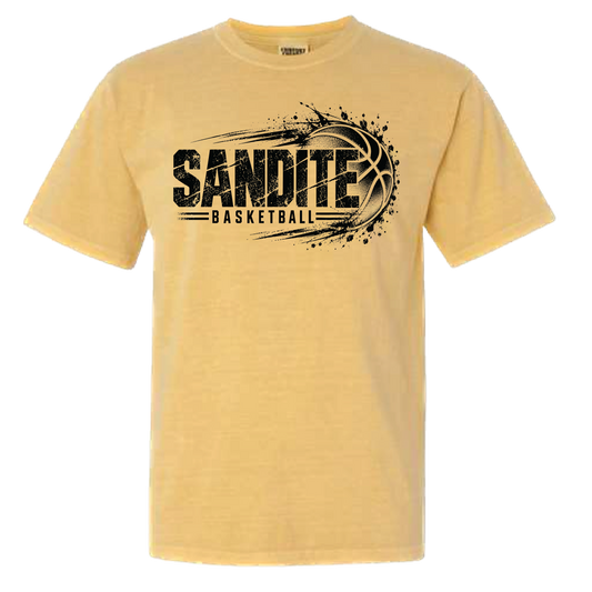 Sandite Basketball Mustard Tee