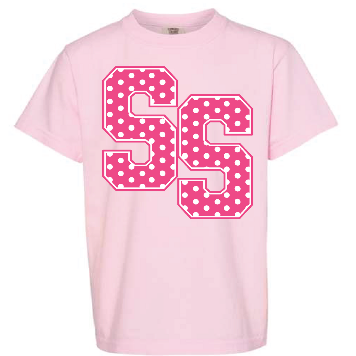 Polka Dot SS Pink Tee