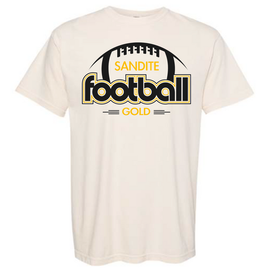 SANDITE GOLD RETRO FOOTBALL TEE