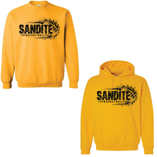Gold SS Basketball Hoodie/Sweatshirt