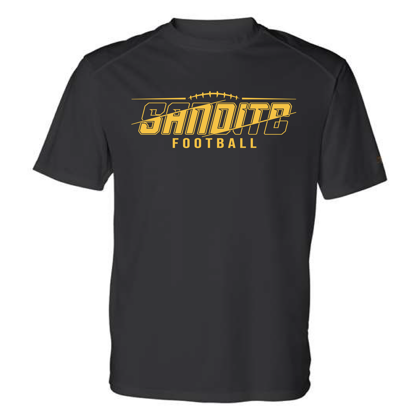 Sandite Football Black Dri Fit Tee