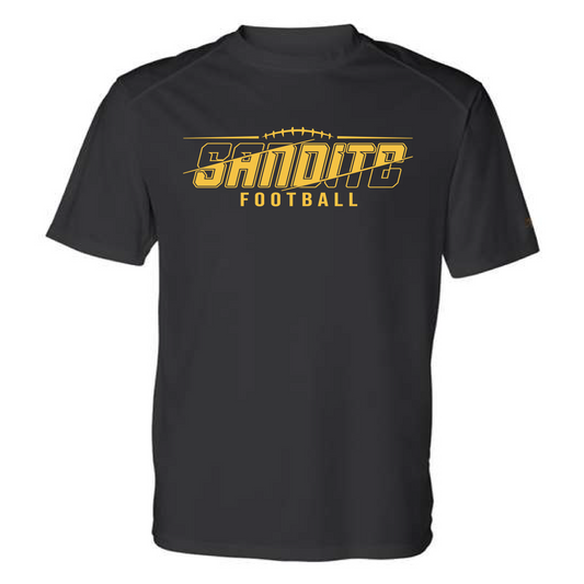Sandite Football Black Dri Fit Tee