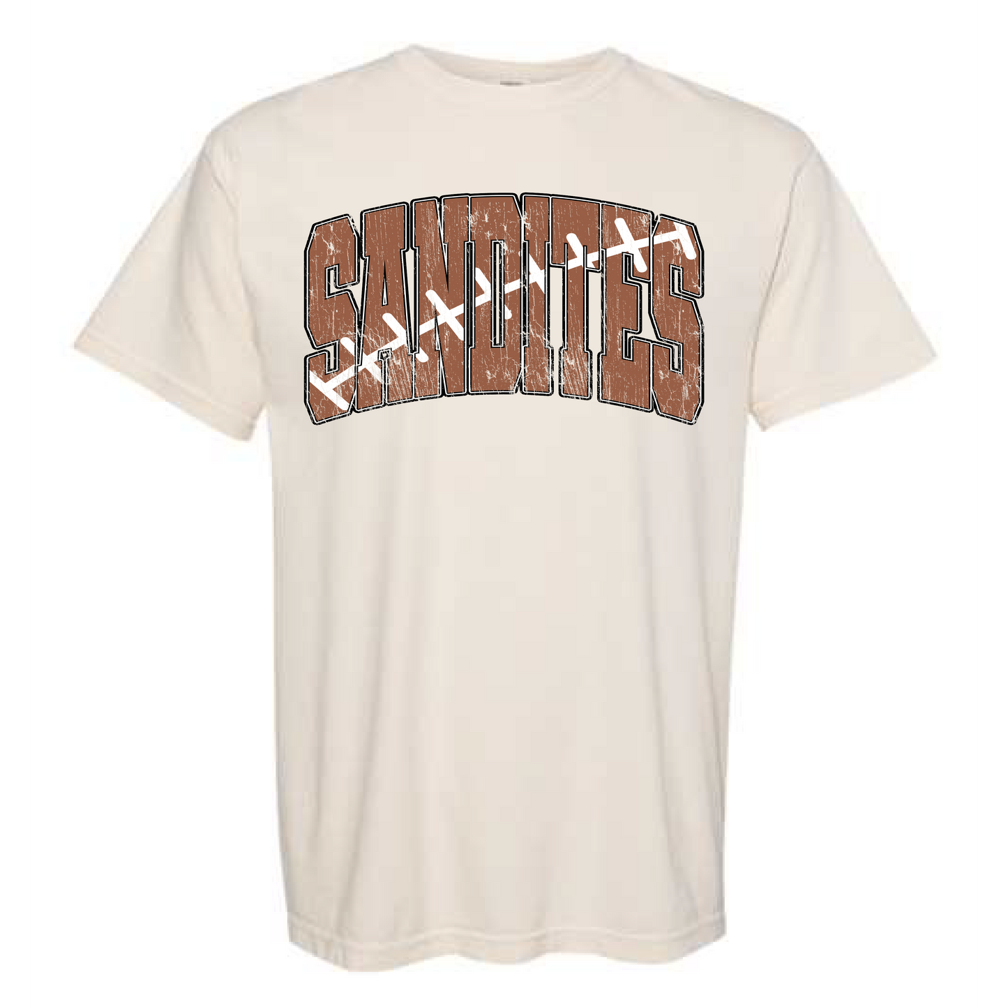 Sandites Football Lettered Tee