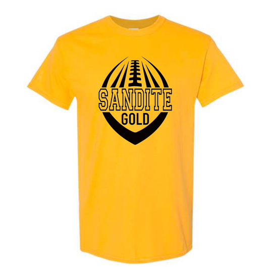 Sandite Gold Football Tee