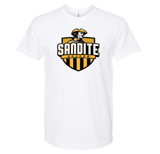 Sandite Soccer Crest on White