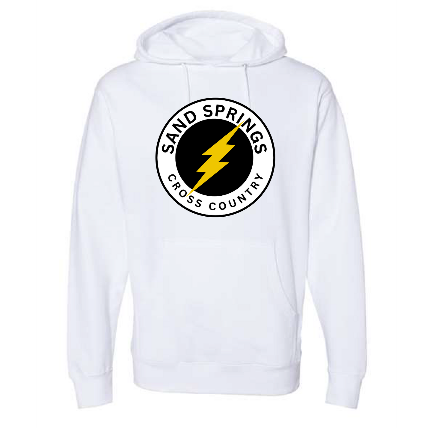 Sand Springs Cross Country White Hoodie