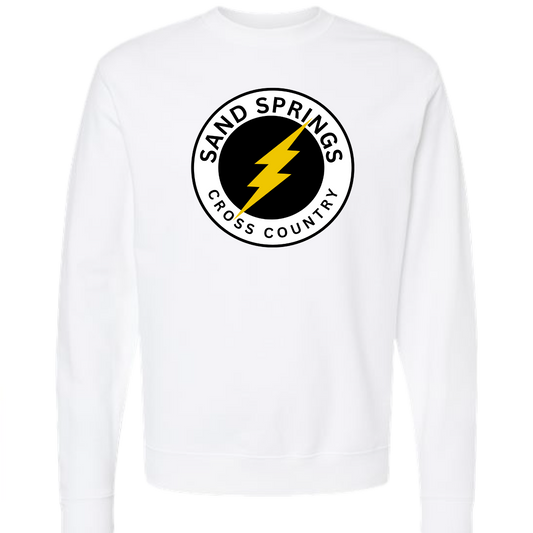 Sand Springs Cross Country White Long Sleeve Tee