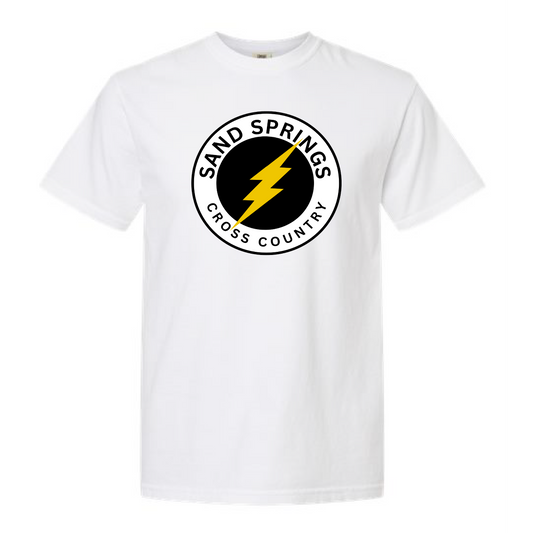 Sand Springs Cross Country White Tee