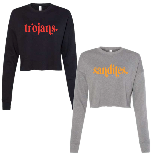 Bella + Canvas Women's Cropped Fleece Crew